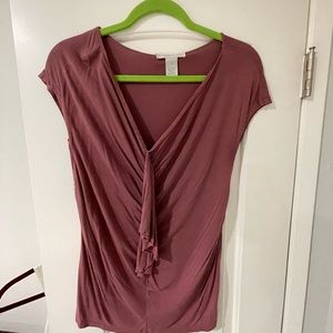 Design History plum colored top Size Small